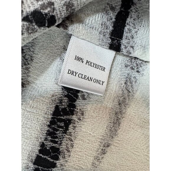 Alberto Makali Knot Sleeve One Shoulder Blouse Zebra Stripe Top Women's Large L - Picture 10 of 10